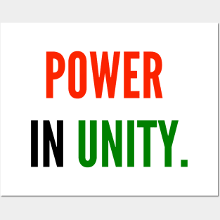 POWER IN UNITY (#BlackLivesMatter) Posters and Art